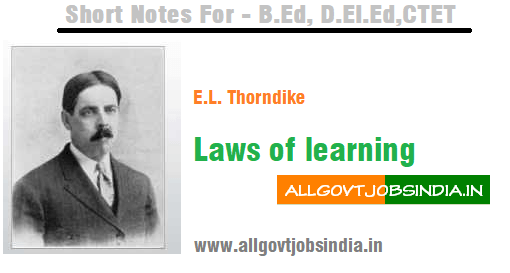 Thorndike Laws of learning image