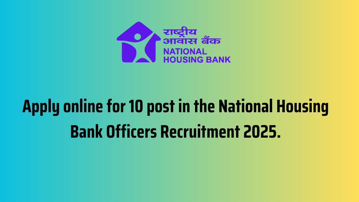 NHB Officers Recruitment 2025