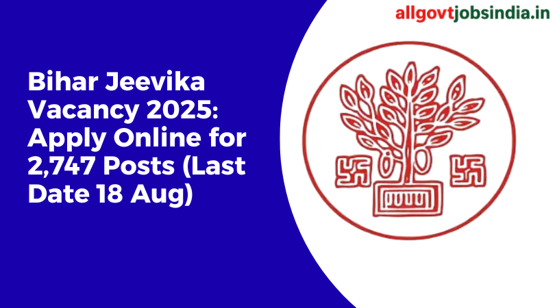 Bihar Jeevika Recruitment 2025