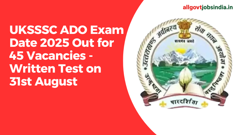 UKSSSC ADO Admit Card 2025