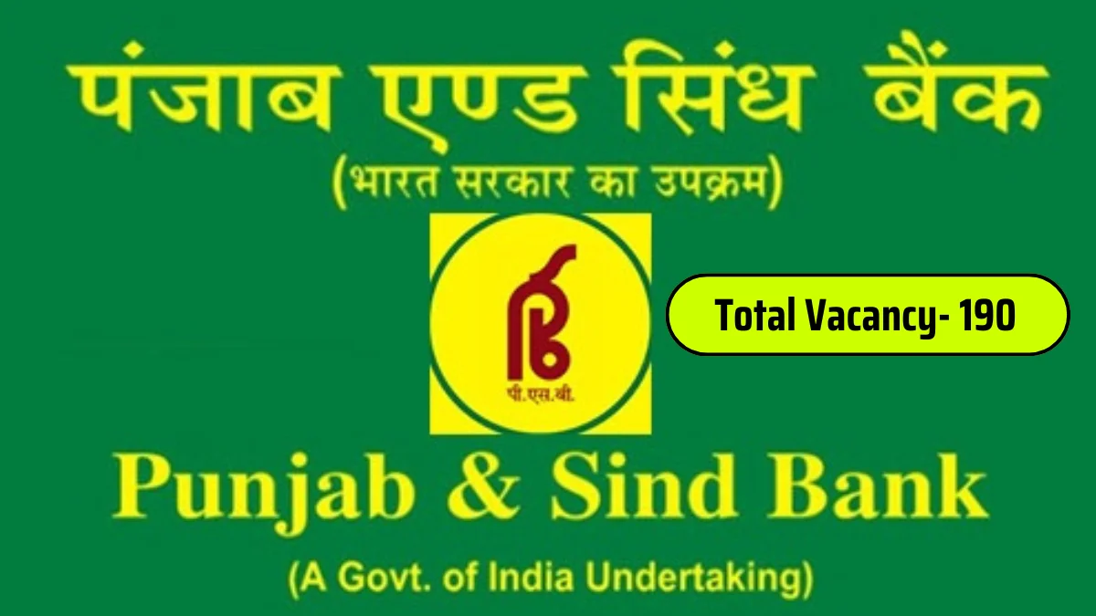 Punjab and Sind Bank Recruitment 2025