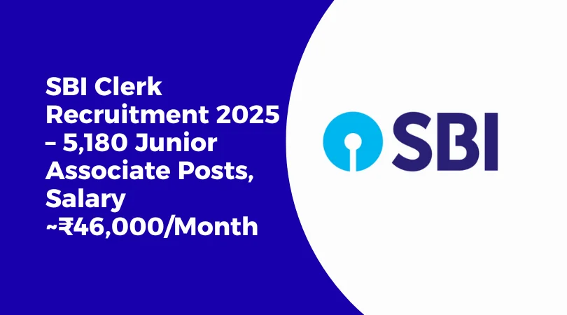 SBI Clerk Recruitment 2025