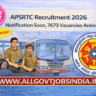 APSRTC Recruitment 2026: 7673 Driver, Conductor Vacancies Soon