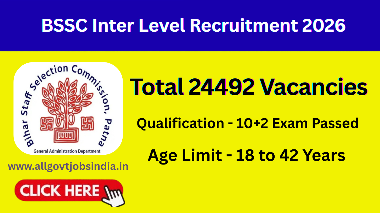 Bihar BSSC Inter Level Bharti 2026
