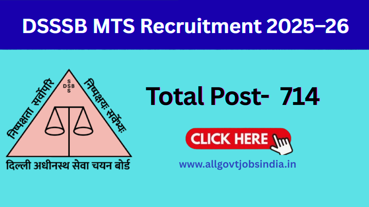 DSSSB Multi Tasking Staff Vacancy 2026