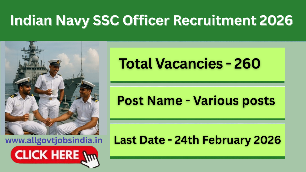 Indian Navy SSC Officer Recruitment 2026 Notification