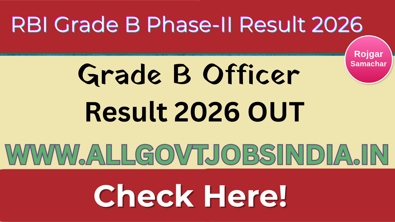 RBI Grade B Phase II Result 2026