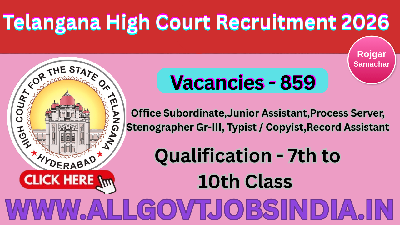 Telangana High Court Recruitment 2026