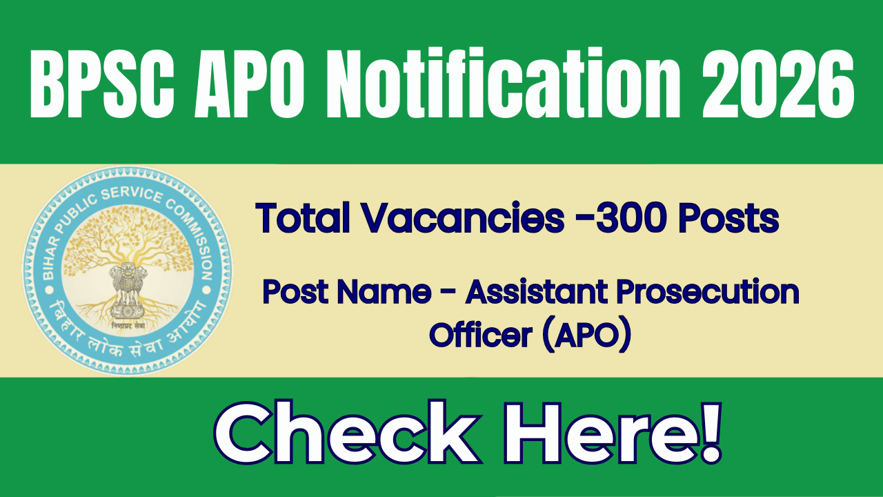 BPSC APO Notification 2026