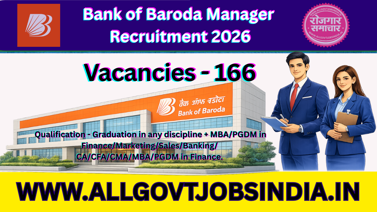 Bank of Baroda Manager Recruitment 2026
