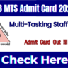 DSSSB MTS Admit Card 2026 Out, Hall Ticket Download Link at dsssb.delhi.gov.in