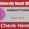 Delhi University Assistant Professor Result 2026 – Download Scorecard