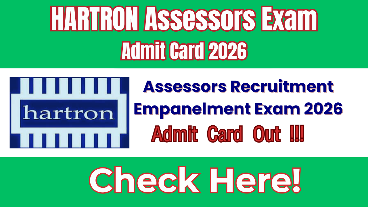 HARTRON Assessors Exam Admit Card 2026