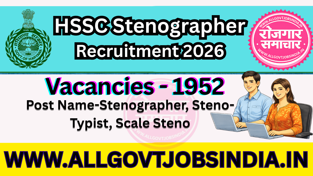 HSSC Stenographer Recruitment 2026