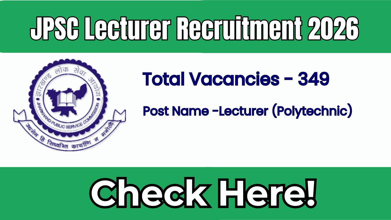 JPSC Lecturer Recruitment 2026