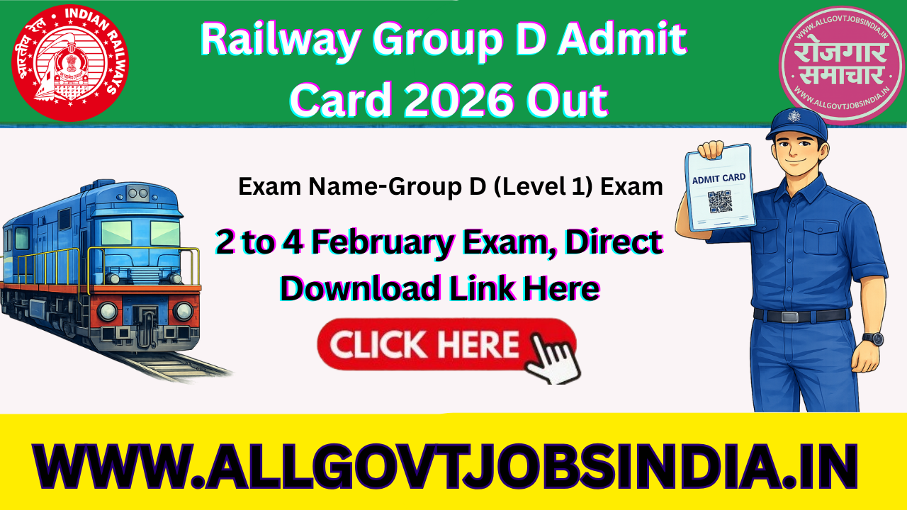 Railway Group D Admit Card 2026 Out