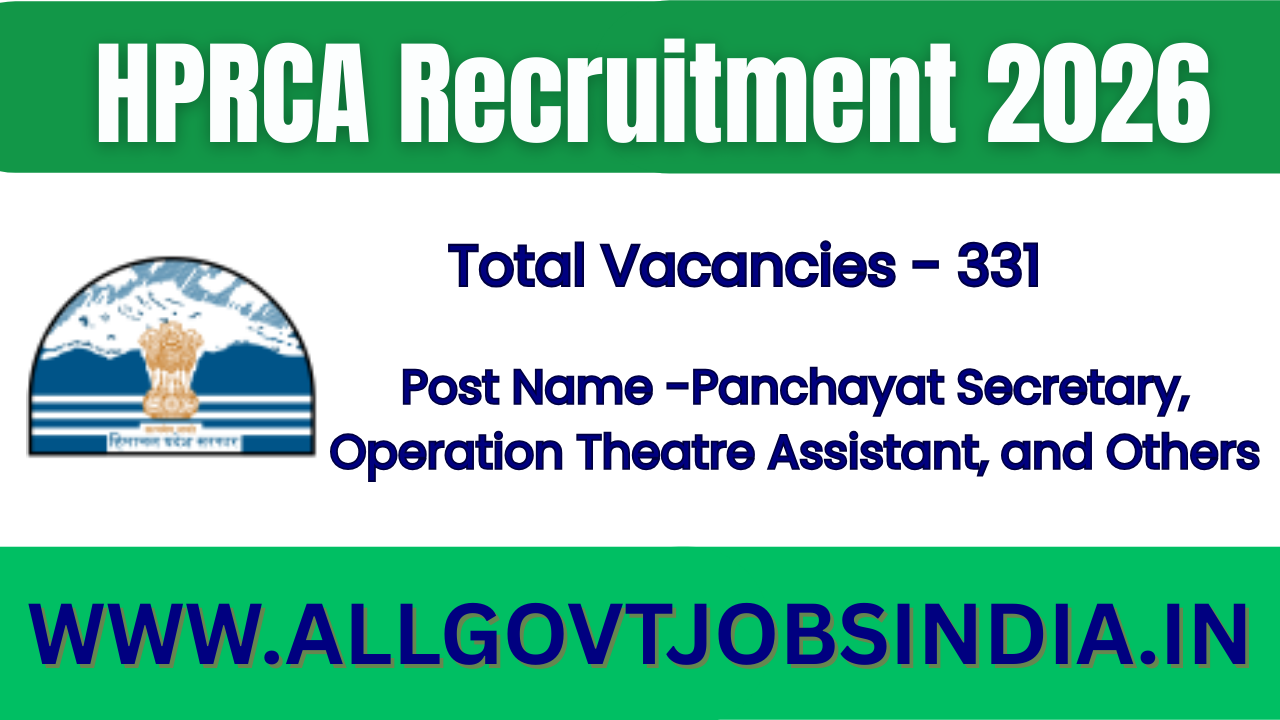 HPRCA Recruitment 2026