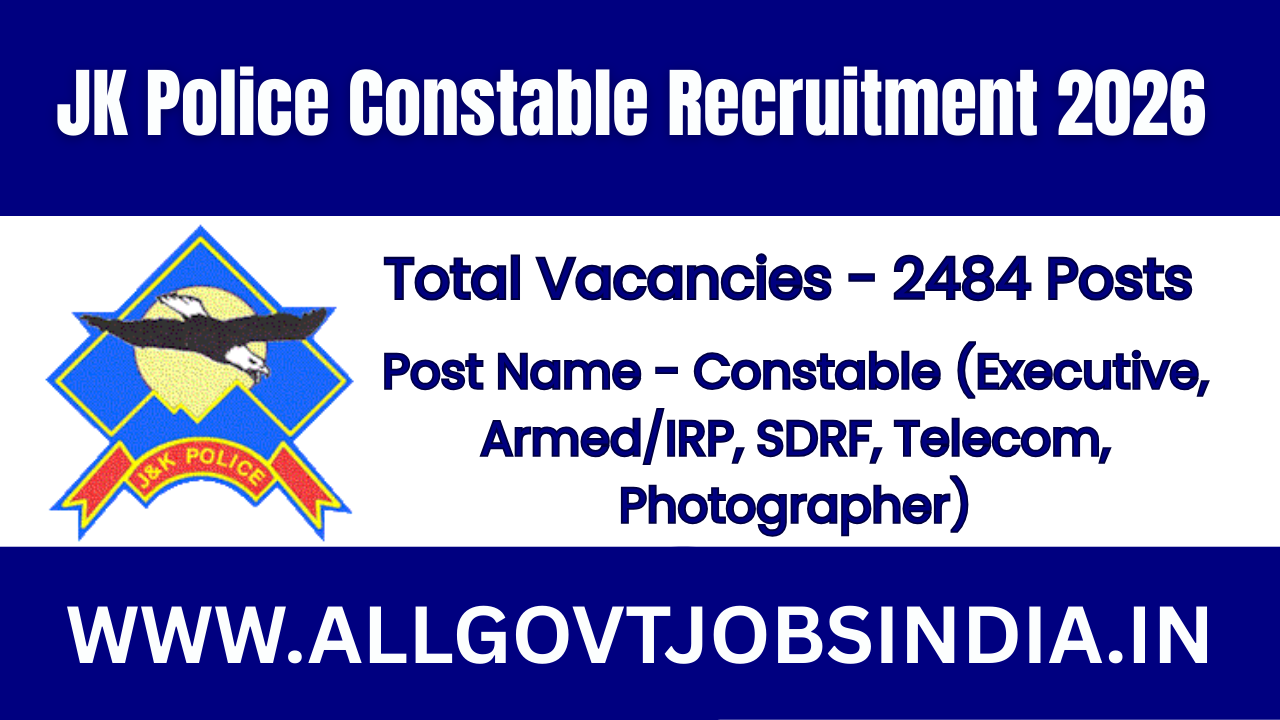 JK Police Constable Recruitment 2026
