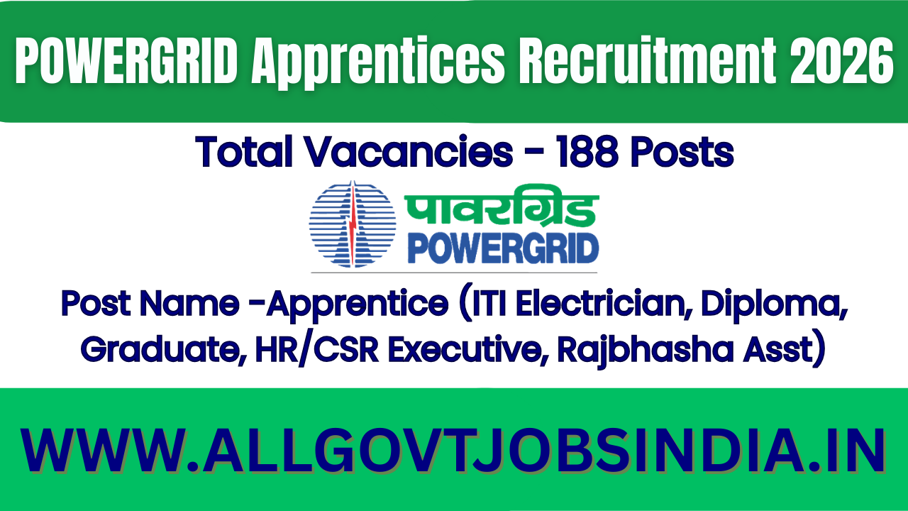 POWERGRID Apprentices Recruitment 2026