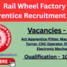 Rail Wheel Factory Apprentice Recruitment 2026 - Apply Offline for 192 Posts