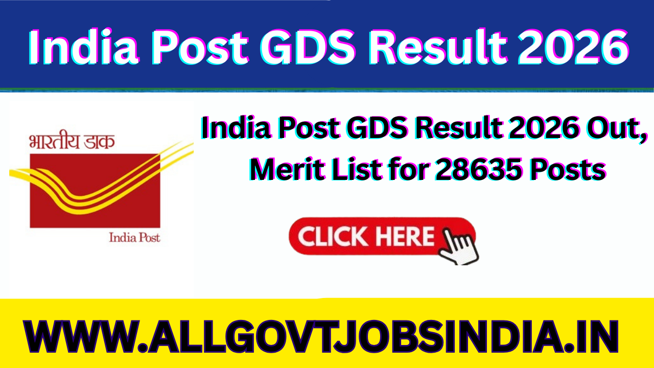 India Post GDS Result 2026 Merit List
