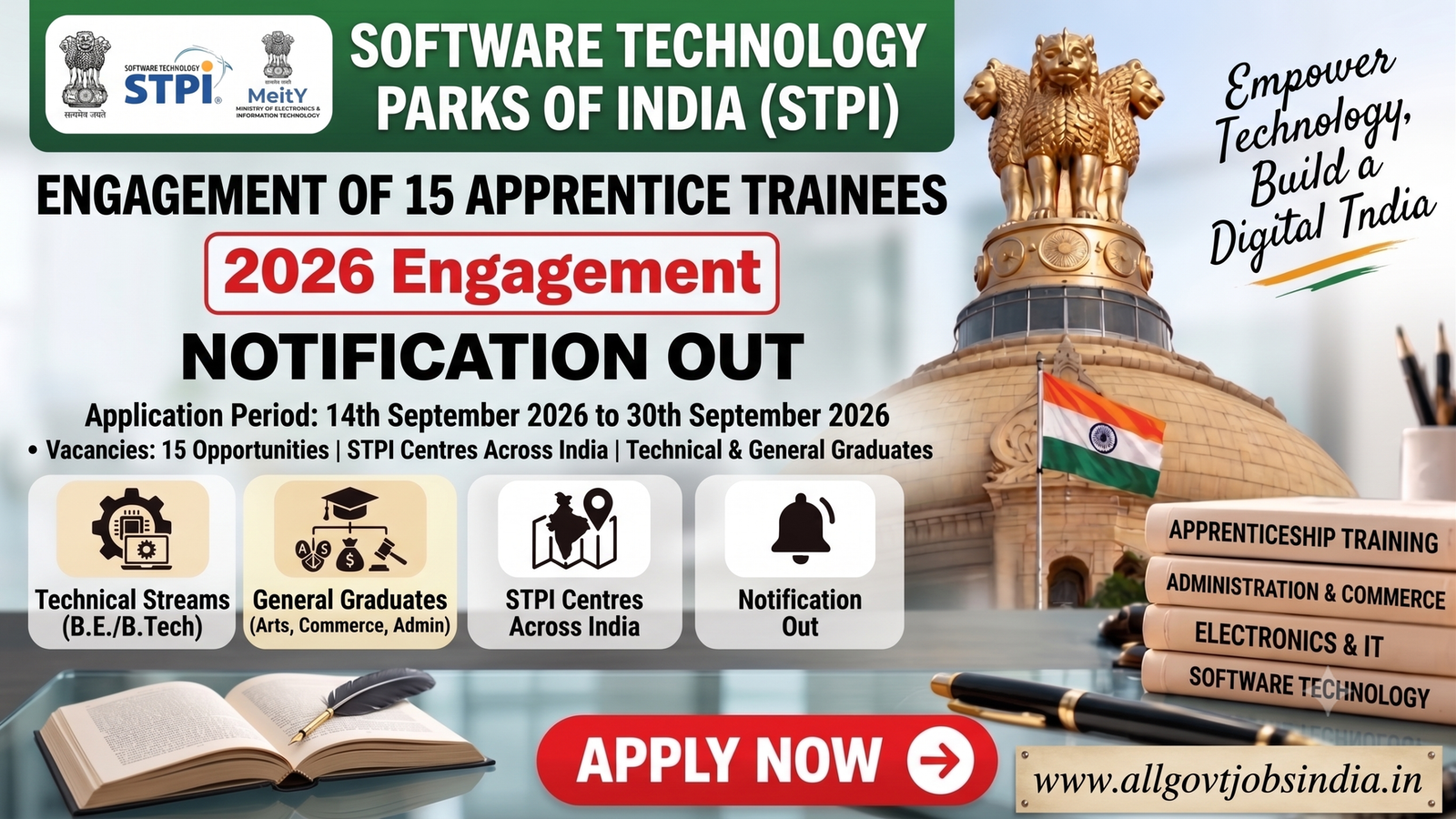 STPI Apprentice Recruitment 2026 Apply Online